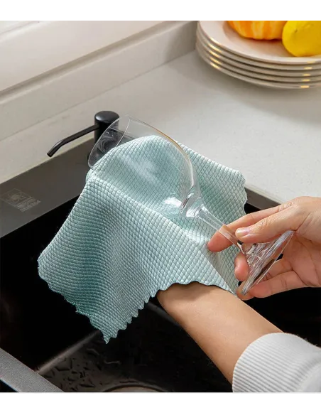 Set 10 x lavete din microfibra 30x30 cm diverse culori