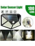 Set 6 lampi solare cu senzor de miscare, 100 LED-uri si 3 moduri de iluminare
