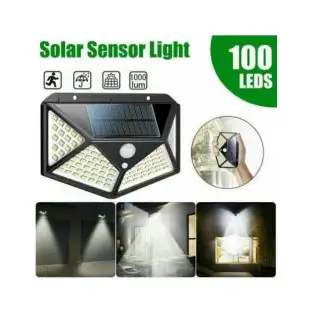 Set 6 lampi solare cu senzor de miscare, 100 LED-uri si 3 moduri de iluminare 2
