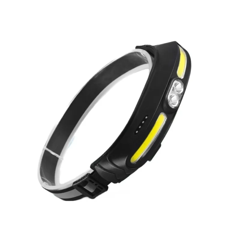 Lanterna de cap , lumina alb -rosu ,5 moduri cu incarcare usb