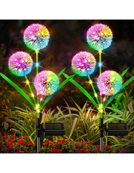 Set 2 x Lampa solara papadie , decoratiune gradina