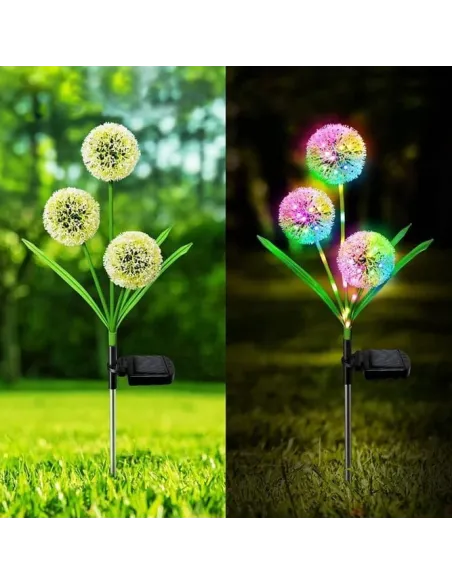 Set 2 x Lampa solara papadie , decoratiune gradina