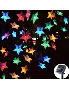 1+1 Instalatie solara 50 LED stelute, multicolor 2