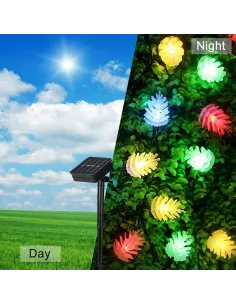 1+1  Instalatie solara 50 LED Con pin - multicor