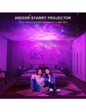 Proiector Astronaut Spațial LED & Laser RGB – Proiecție Stele și Nebuloase