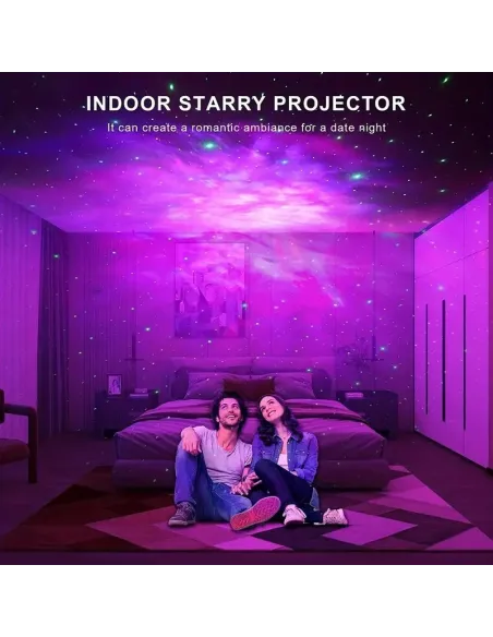 Astronaut proiector LED si laser cu proiectie stele,RGB, telecomanda