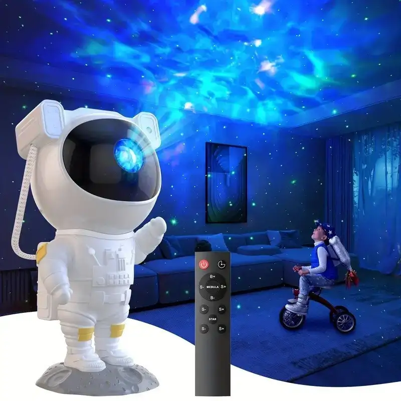 Proiector Astronaut Spațial LED & Laser RGB – Proiecție Stele și Nebuloase