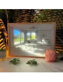 Tablou cu telecomanda led , umbre si peisaje Light Village