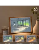 Tablou cu telecomanda led , umbre si peisaje Light Village