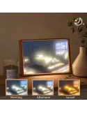 Tablou cu telecomanda led , umbre si peisaje Light Village