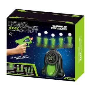 Jucarie zburatoare cu mingii si pistol cu tinte dark shot 2