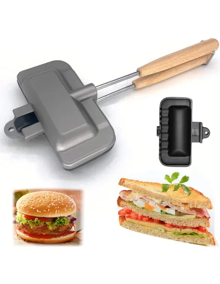 Mini tigaie pentru desert sau sandwich , dubla