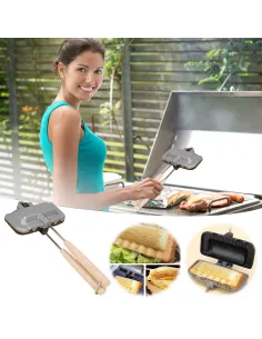 Mini tigaie pentru desert sau sandwich , dubla 2