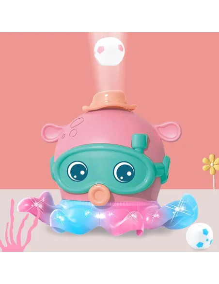 Caracatita muzicala , interactiva cu lumini , sufla mingea