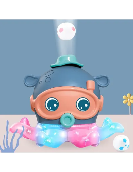 Caracatita muzicala , interactiva cu lumini , sufla mingea