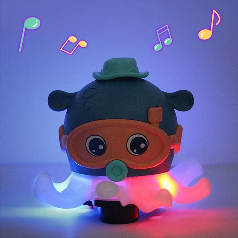 Caracatita muzicala , interactiva cu lumini , sufla mingea