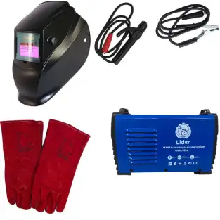 Set aparat de sudura lider premium mma + masca automata + manusi piele