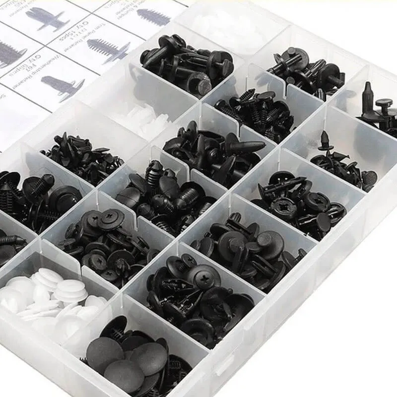 Set cleme de fixare cu 415 piese , clipsuri auto cu instrumente de demontare