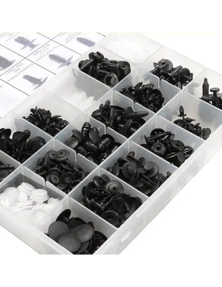 Set cleme de fixare cu 415 piese , clipsuri auto cu instrumente de demontare