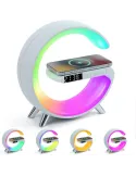 Lampa smart si Incarcator Wireless 15 W , led rgb