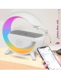 Lampa smart si Incarcator Wireless 15 W , led rgb