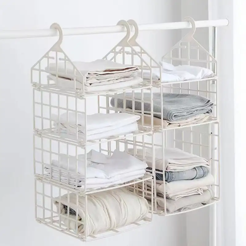 Raft depozitare pliabil , culoare crem , 110 cm