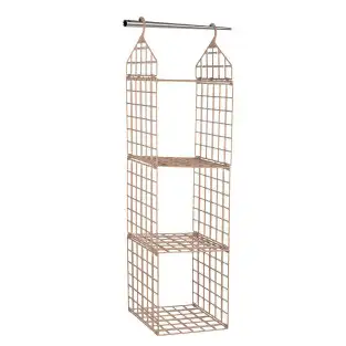 Raft depozitare pliabil , culoare crem , 110 cm 2