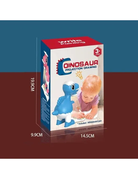 Dinozaur Proiector pentru Desen – 32 Imagini Proiectate + 8 Carioci Colorate Incluse