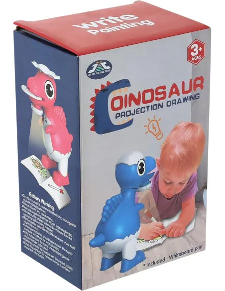 Dinozaur Proiector pentru Desen – 32 Imagini Proiectate + 8 Carioci Colorate Incluse