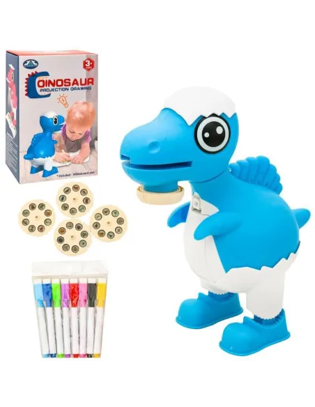 Dinozaur Proiector pentru Desen – 32 Imagini Proiectate + 8 Carioci Colorate Incluse