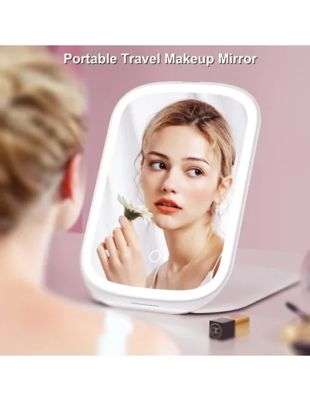 Oglinda pliabila pentru make-up 72 led reincarcabila , de calatorie