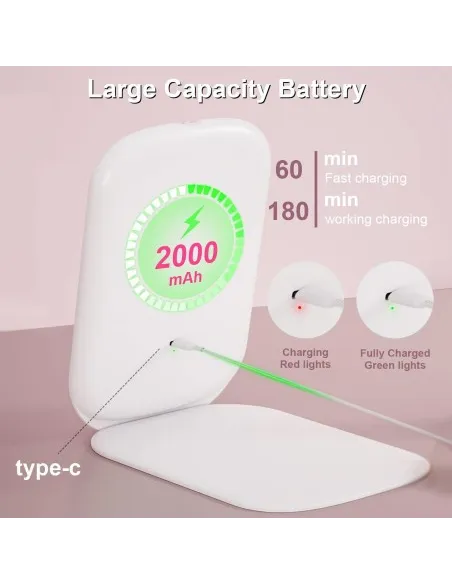 Oglinda pliabila pentru make-up 72 led reincarcabila , de calatorie