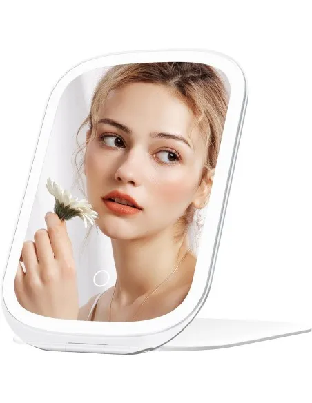 Oglinda pliabila pentru make-up 72 led reincarcabila , de calatorie