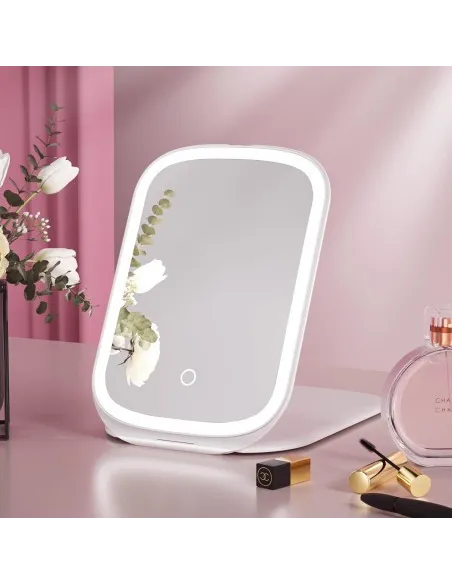 Oglinda pliabila pentru make-up 72 led reincarcabila , de calatorie