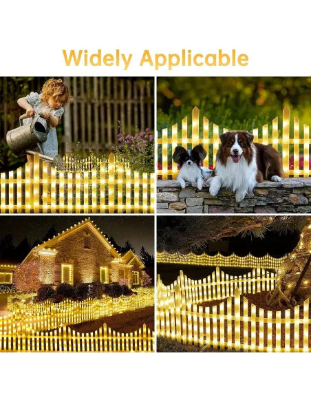 Gardulet decorativ cu led , 3M, 8 moduri de iluminare, 220W, pentru interior/exterior, interconectabil