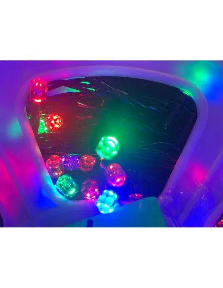 Instalatie LED rola, 50m , 300 LED-uri mari tip diamant, diverse culori