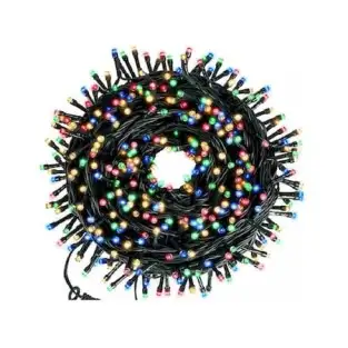 Instalatie LED rola, 50m , 300 LED-uri mari tip diamant, diverse culori
