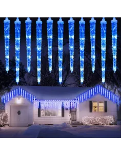 Instalatie tip turturi de gheata cu led, 3M, interconectabili, IP44, diverse culori