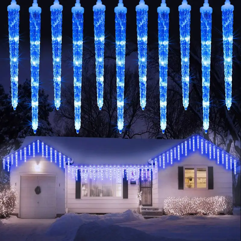 Instalatie SOLARA tip turturi de gheata cu led, 3M, IP44, diverse culori