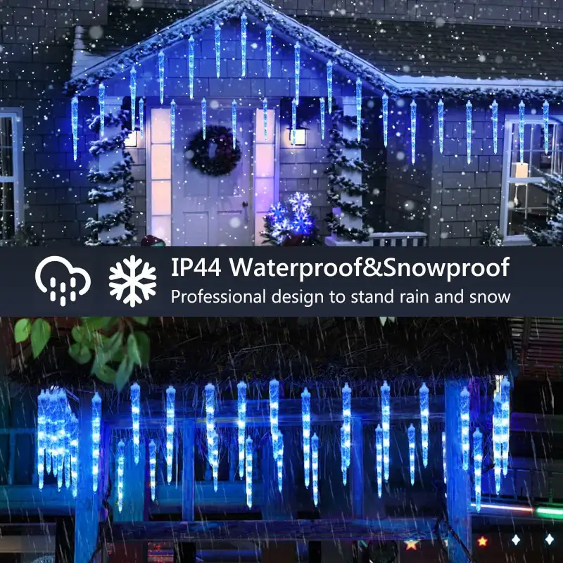 Instalatie SOLARA tip turturi de gheata cu led, 3M, IP44, diverse culori