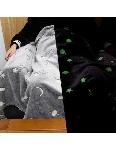 Patura magic blanket pentru copii, luminoasa si pufoasa, efect fosforescent