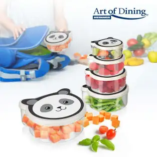 Set 4 caserole cu capac 2