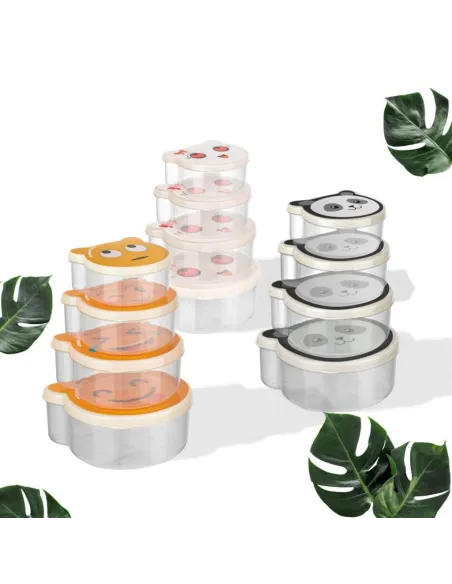 Set 4 caserole cu capac