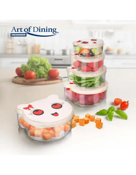 Set 4 caserole cu capac