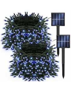 Set 2 x Instalatie solara, 300 LED, 30 metri