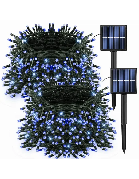 Set 2 x Instalatie solara, 300 LED, 30 metri