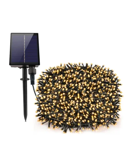 Instalatie solara 500 LED, 50 metri, controler, panou mare, model 2024