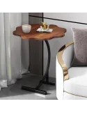 Masuta tip floare cu picior pentru canapea sau pat, culoare maro