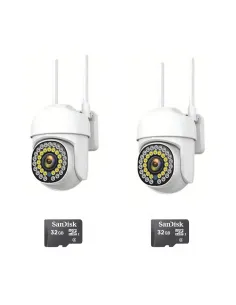 Set 4 Camere IP 360° WiFi JT-8161QJ cu 4 Carduri 32GB | Live & Noapte 2