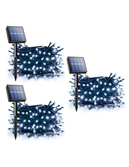 Set 3 x Instalatie LED solara 100 LED
